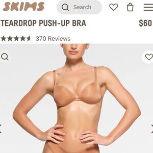 SKIMS - NWT Teardrop Push-Up Bra in Ochre